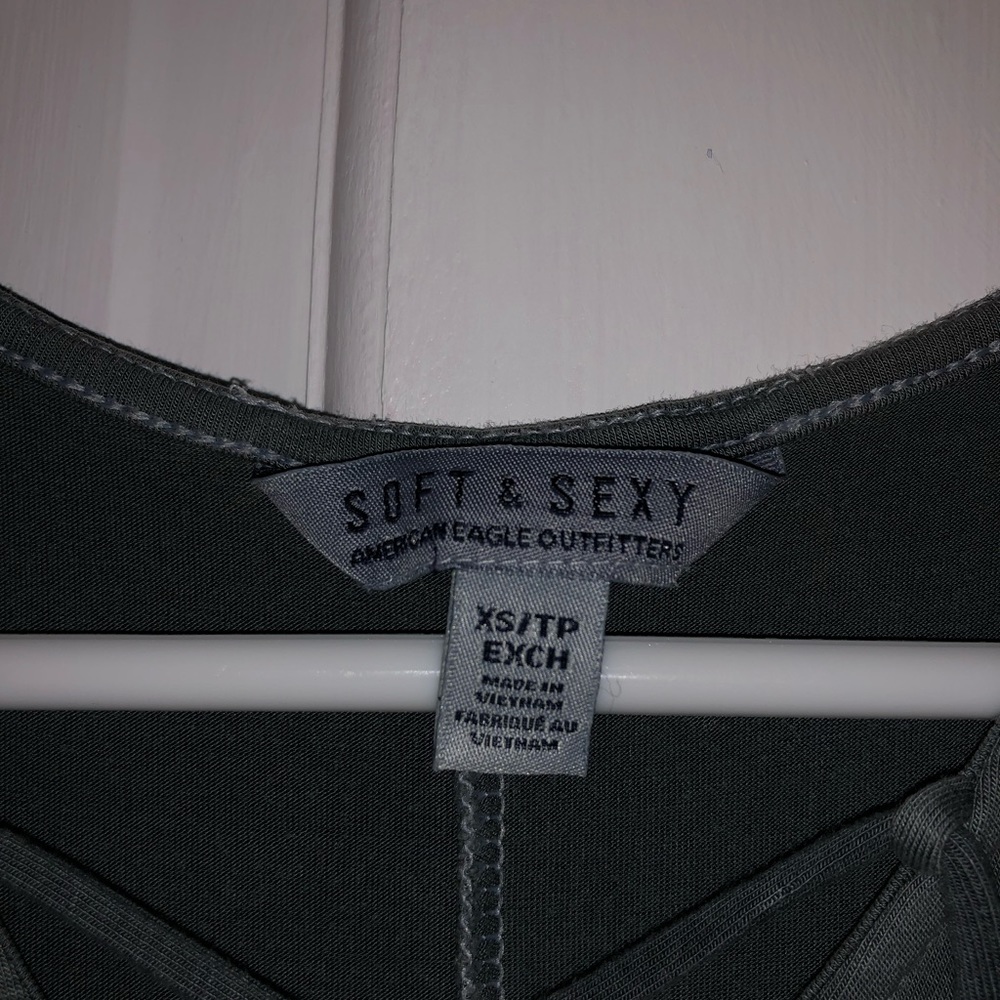 American Eagle Soft & Sexy Dark Grey Tank Top
